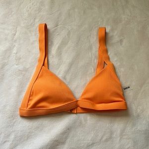 orange bikini top